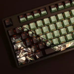 Zenless Zone Zero Toys Qingyi Keycap Game Character & Qingyi Display Keyboard ZZZ 108 Keycap