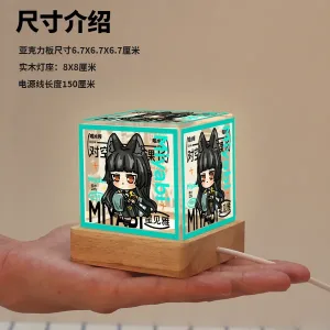 Zenless Zone Zero Hoshimi Miyabi Game Acrylic Night Light