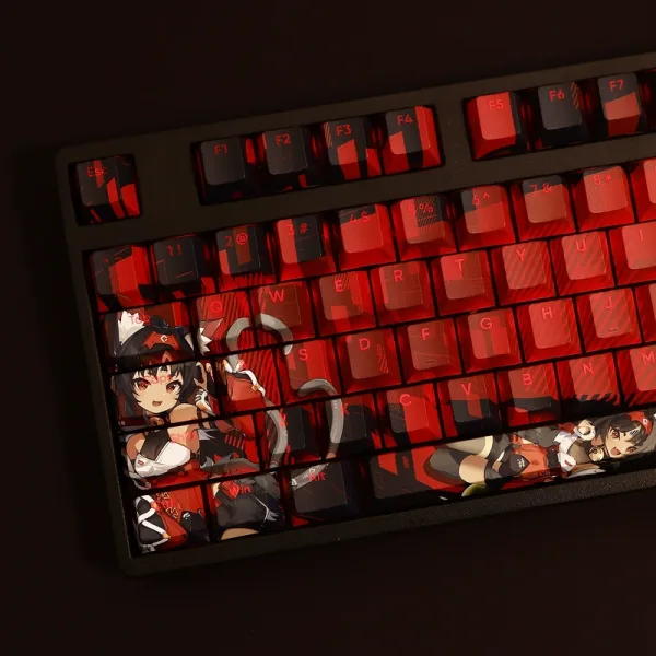 Zenless Zone Zero Toys Nekomiya Mana Keycap Game Character & Nekomiya Mana Display Keyboard ZZZ 108 Keycap