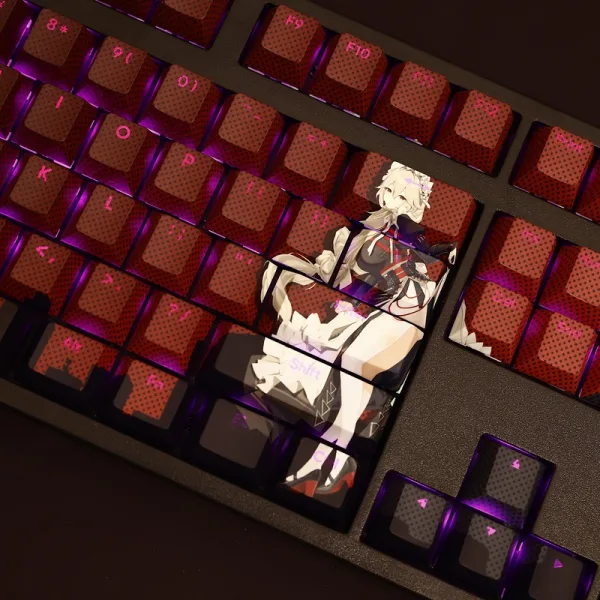 Zenless Zone Zero Toys Alexandrina Sebastiane Keycap Game Character & Alexandrina Sebastiane Display Keyboard ZZZ 108 Keycap