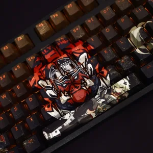 Zenless Zone Zero Toys Caesar King Keycap Game Character & Caesar King Display Keyboard ZZZ Sons of Calydon 120 Keycap