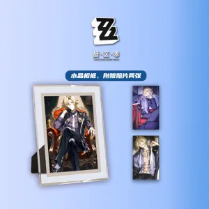 Zenless Zone Zero Hugo Zzz Photobook Album Art Photo Book Set Poster Photocard Card Sticker Acrylic Stand Keychain Pin Badge