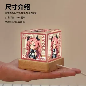 Zenless Zone Zero Nicole Demara Game Acrylic Night Light