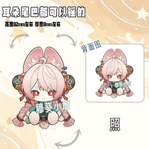 Zenless Zone Zero Cute Character Style Tail Can Shake Keychain