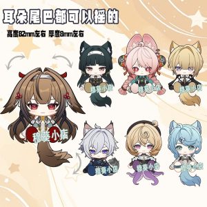 Zenless Zone Zero Cute Character Style Tail Can Shake Keychain