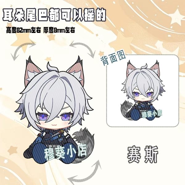 Zenless Zone Zero Cute Character Style Tail Can Shake Keychain