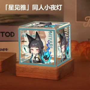 Zenless Zone Zero Hoshimi Miyabi Game Character Acrylic Night Light