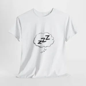 ZZZ Cozy Sleepwear Shirt - Unisex Heavy Cotton Tee, Pajama Top & Zzz Lounge T-Shirt for Comfortable Nightwear