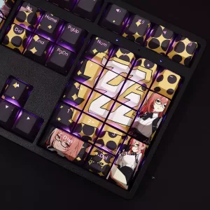 Zenless Zone Zero Toys Tsukishiro Yanagi Keycap Game Character & Tsukishiro Yanagi Display Keyboard ZZZ 108 Keycap