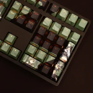 Zenless Zone Zero Toys Qingyi Keycap Game Character & Qingyi Display Keyboard ZZZ 108 Keycap