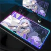 Vivian Zenless zone zero ZZZ RGB Mouse Pad Anime Game Mousepad LED Table Pad Backlit Rubber Desktop offices emit light Desk Mat