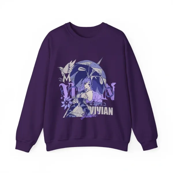 Vivian Banshee ZZZ Vintage Aesthetic Streetwear Crewneck Sweater Zenless Zone Zero Manga Subtle | Graphic Cozy Heavy Blend Unisex Sweatshirt