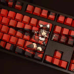 Zenless Zone Zero Toys Nekomiya Mana Keycap Game Character & Nekomiya Mana Display Keyboard ZZZ 108 Keycap