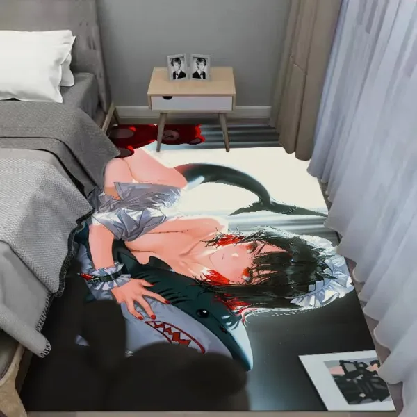 Zenless Zone Zero Ellen Joe Bedroom Bedside Carpet, Game Room E-Sports Large Size Hd Game Carpet