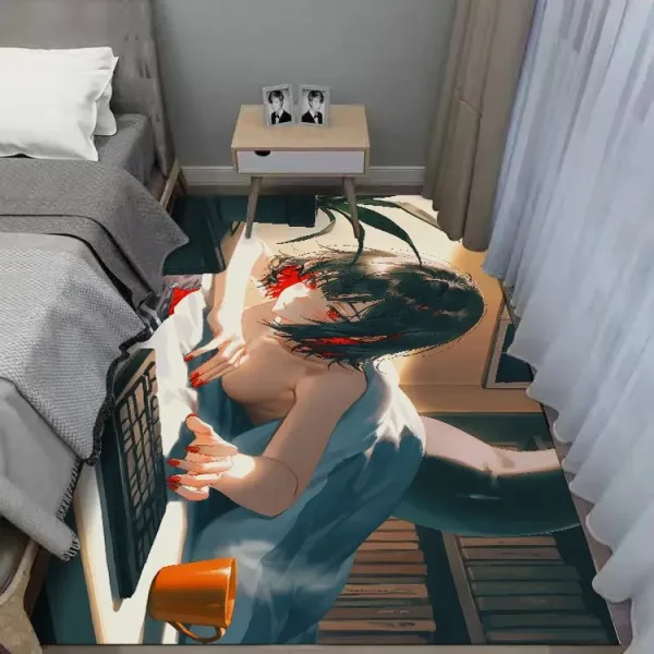 Zenless Zone Zero Ellen Joe Bedroom Bedside Carpet, Game Room E-Sports Large Size Hd Game Carpet