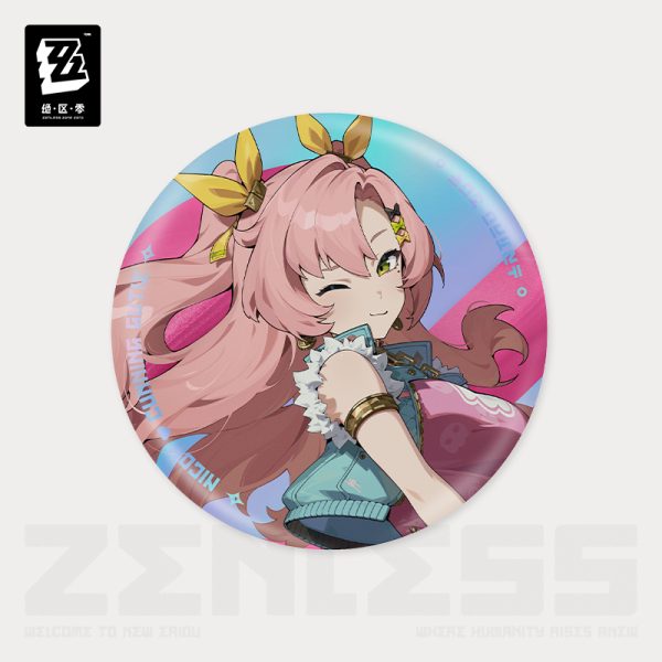 [Official Merchandise] Zenless Zone Zero New Eridu Fashion Tinplate Badge Astra Yao / Ellen / Nicole
