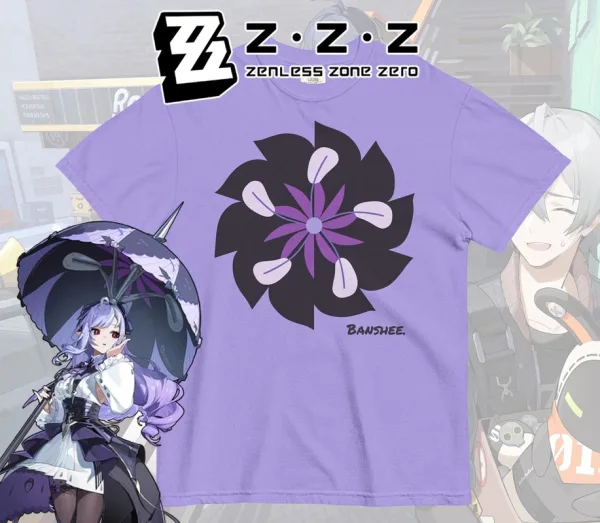 Vivian Zenless Zone Zero tshirt | ZZZ Mockingbird Graphic Tee | Subtle Anime Apparel | Gacha Gaming Merch | Zenless Fan apparel | Unisex