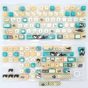Zenless Zone Zero Toys Asaba Harumasa Keycap Game Character & Asaba Harumasa Display Keyboard ZZZ Mockingbird 140 Keycap