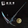 Zenless Zone Zero Hugo Vlad Metal Scythe Weapon Prop Desktop Ornament