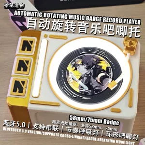 Zenless Zone Zero Toys - 「ZZZ」Automatic Rotating Music Badge Record Player
