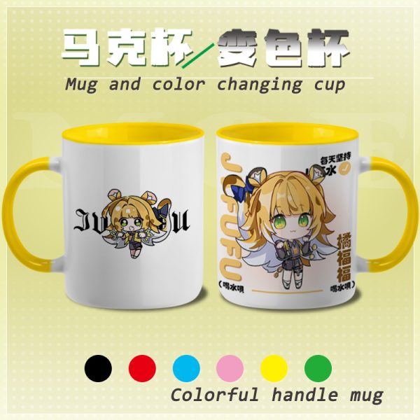 Zenless Zone Zero Ju Fu Fu Yi Xuan Mug Color Changing Cup Color Handle Water Cup