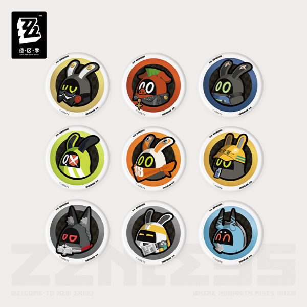 Family Mart x Zenless Zone Zero Everyday Life of Section 6 Bangboo Badge Blind Box (June 2025)