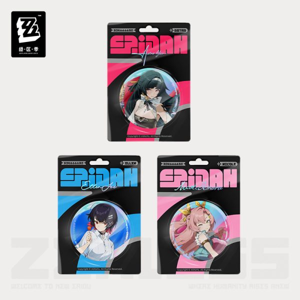 Zenless Zone Zero New Eridu Fashion Tinplate Badge Astra Yao / Ellen / Nicole [Official Merchandise]