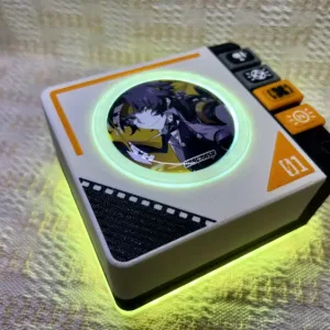 Zenless Zone Zero Badge Display Turntable, ZZZ Record Player, Badge Storage Display Stand