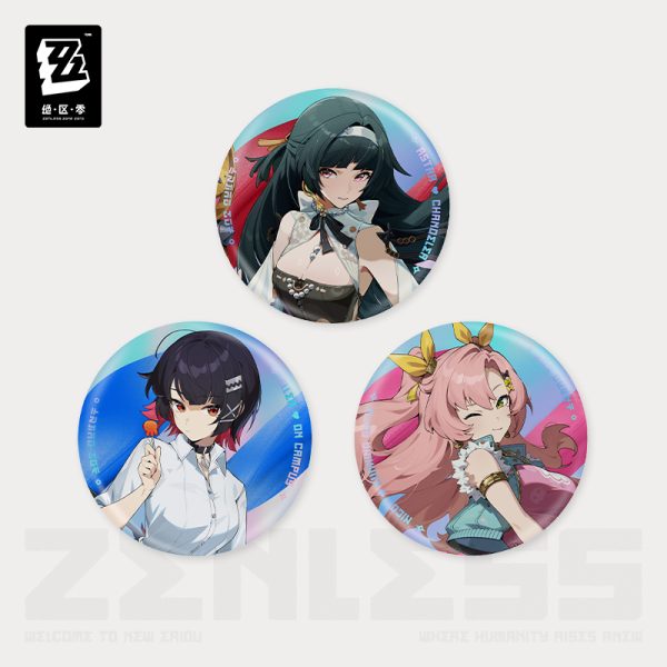 [Official Merchandise] Zenless Zone Zero New Eridu Fashion Tinplate Badge Astra Yao / Ellen / Nicole
