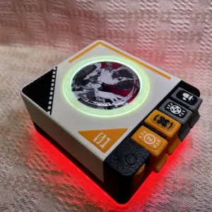 Zenless Zone Zero Badge Display Turntable, ZZZ Record Player, Badge Storage Display Stand