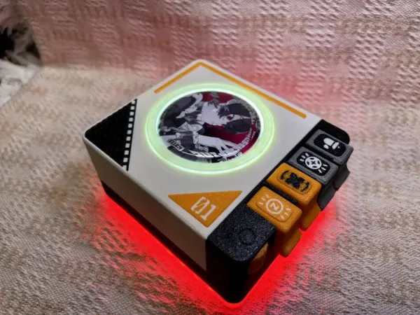 Zenless Zone Zero Badge Display Turntable, ZZZ Record Player, Badge Storage Display Stand