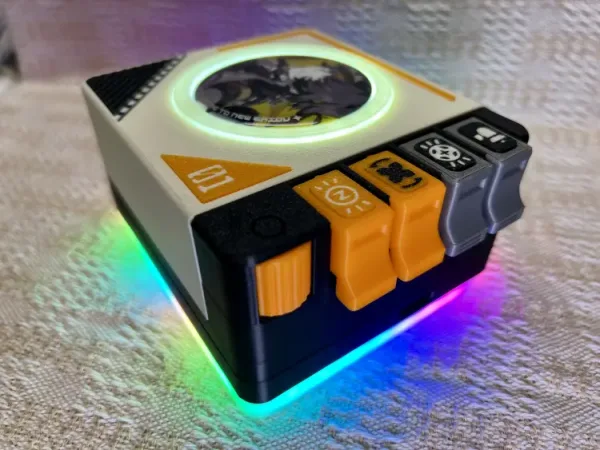 Zenless Zone Zero Badge Display Turntable, ZZZ Record Player, Badge Storage Display Stand
