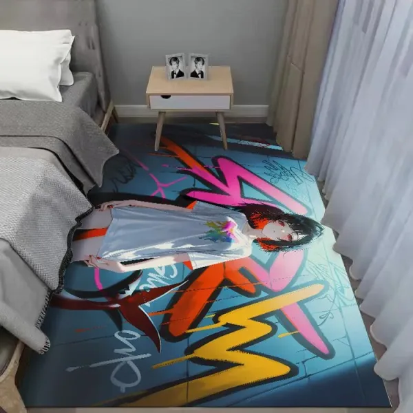 Zenless Zone Zero Ellen Joe Bedroom Bedside Carpet, Game Room E-Sports Large Size Hd Game Carpet