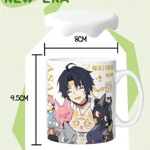 Zenless Zone Zero Asaba Harumasa Mug Cute Student Office Coffee Cup