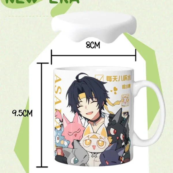 Zenless Zone Zero Asaba Harumasa Mug Cute Student Office Coffee Cup