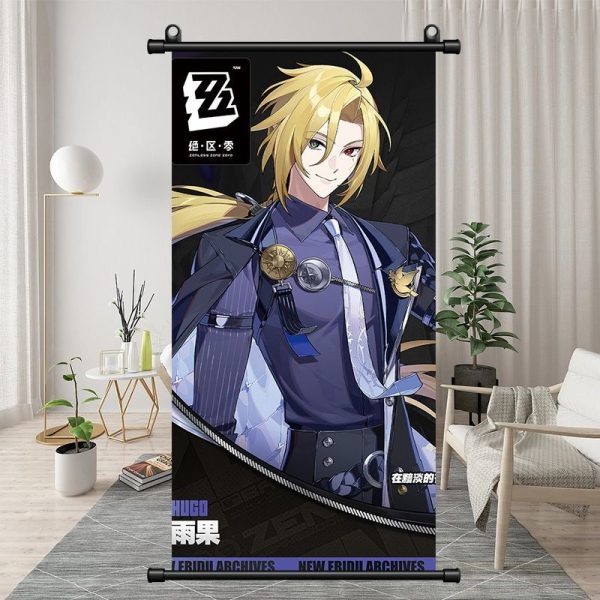 Zenless Zone Zero Hugo Vlad,Vivian Agent Standing Painting and Bedroom Bedside Decoration Hanging Paintings