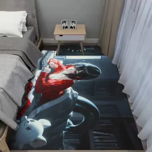 Zenless Zone Zero Ellen Joe Bedroom Bedside Carpet, Game Room E-Sports Large Size Hd Game Carpet
