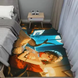 Zenless Zone Zero Ellen Joe Bedroom Bedside Carpet, Game Room E-Sports Large Size Hd Game Carpet