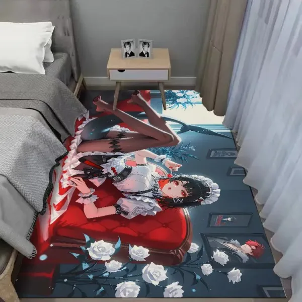 Zenless Zone Zero Ellen Joe Bedroom Bedside Carpet, Game Room E-Sports Large Size Hd Game Carpet