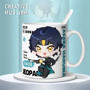 Zenless Zone Zero Asaba Harumasa Mug Cute Student Office Coffee Cup