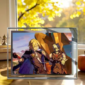 Zenless Zone Zero Hugo Vlad Crystal Photo Frame Dormitory Secondary Animation Decoration Ornaments