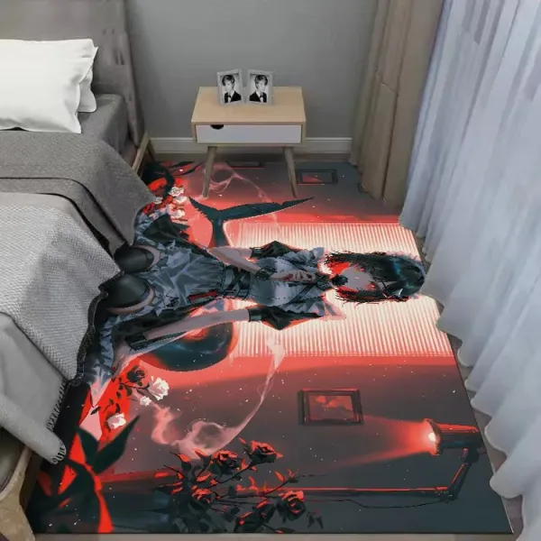 Zenless Zone Zero Ellen Joe Bedroom Bedside Carpet, Game Room E-Sports Large Size Hd Game Carpet