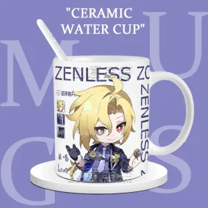 Zenless Zone Zero Hugo Vlad Mug Cute Student Office Coffee Cup