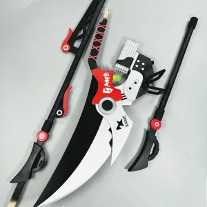 Ellen Joe Weapon Zenless Zone Zero Cosplay Shark Scissors Wooden Props Anime Halloween Party Costumes Masquerade Women Game