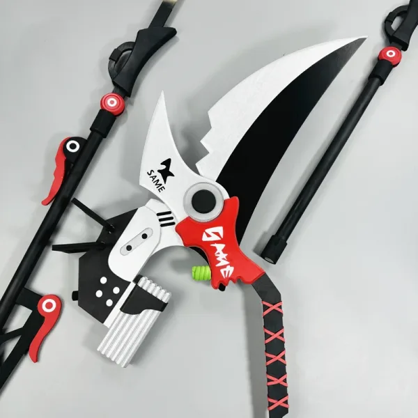 Ellen Joe Weapon Zenless Zone Zero Cosplay Shark Scissors Wooden Props Anime Halloween Party Costumes Masquerade Women Game — image 4
