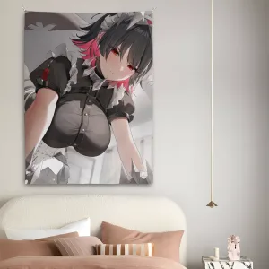 Ellen Joe Zenless Zone Zero Tapestry Bedroom Living Bar Garden Outdoor Microfiber Festival Decoration Background Art Banner