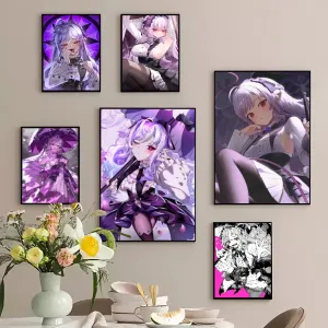 Kawaii Vivian Top Fashion Zenless Zone Zero Poster No Framed Poster Club Paper Poster Wall Art Painting Bedroom Study Stickers