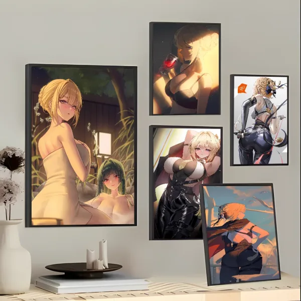 XL Popular Hot Kawaii Evelyn Fashion Zenless Zone Zero Poster Painting Print for Home Living Room Bedroom Decorative Pictures — image 2