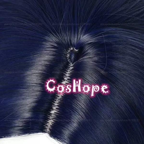 ZZZ Asaba Harumasa Cosplay 30cm Short Black Blue Mixed Wig Cosplay Anime Cosplay Wigs Heat Resistant Synthetic Wigs — image 4