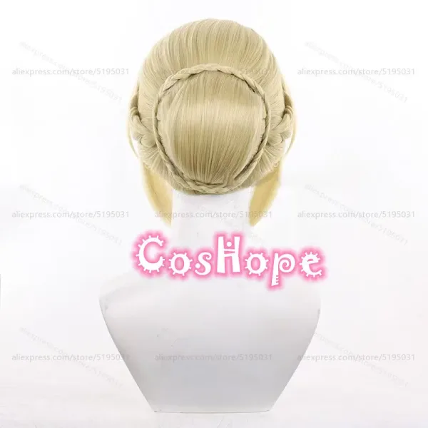 ZZZ Evelyn Chevalier Cosplay Wig 40cm Short Light Yellow Wig Cosplay Anime Cosplay Wig Heat Resistant Synthetic Wigs — image 5